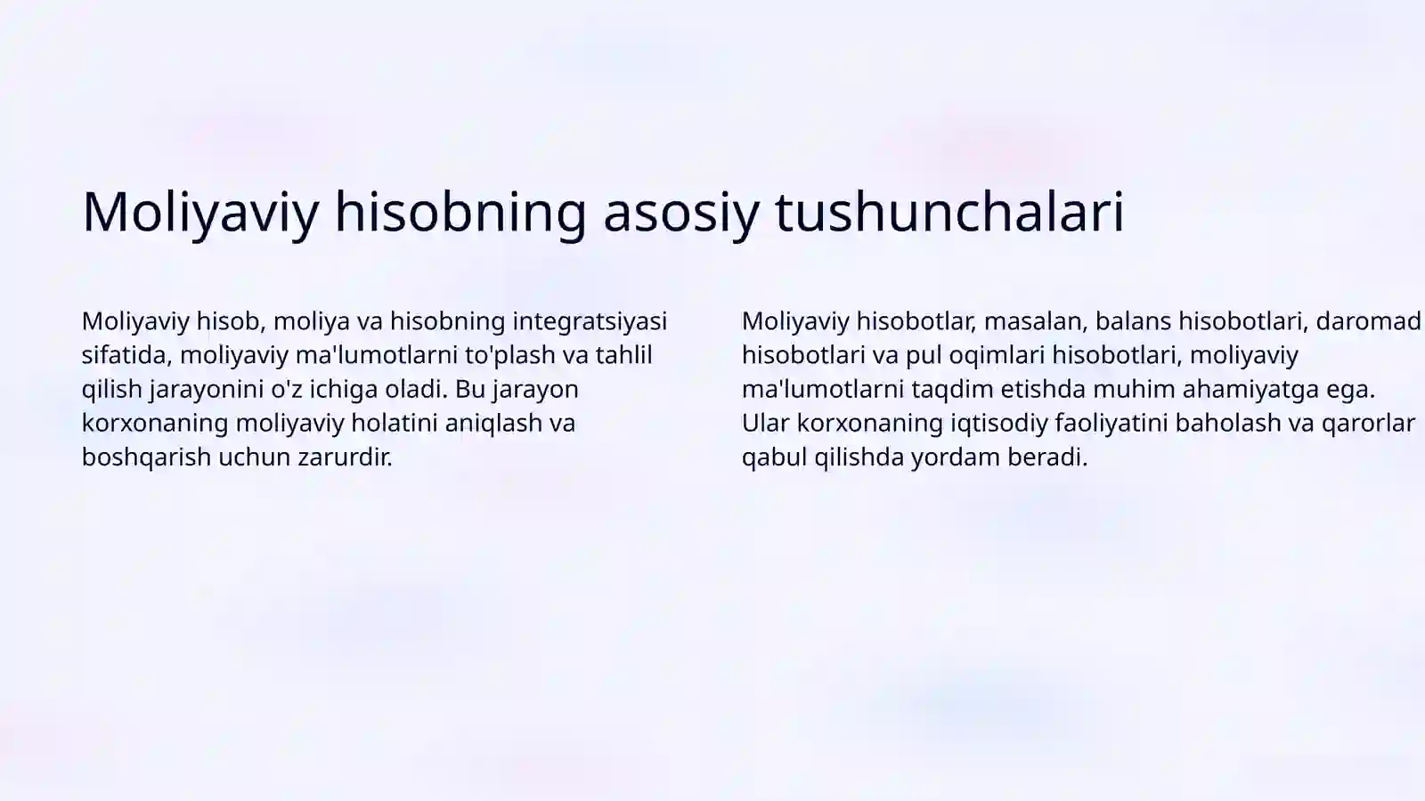 Moliyaviy hisobga kirish fanining predmeti va usullari 3