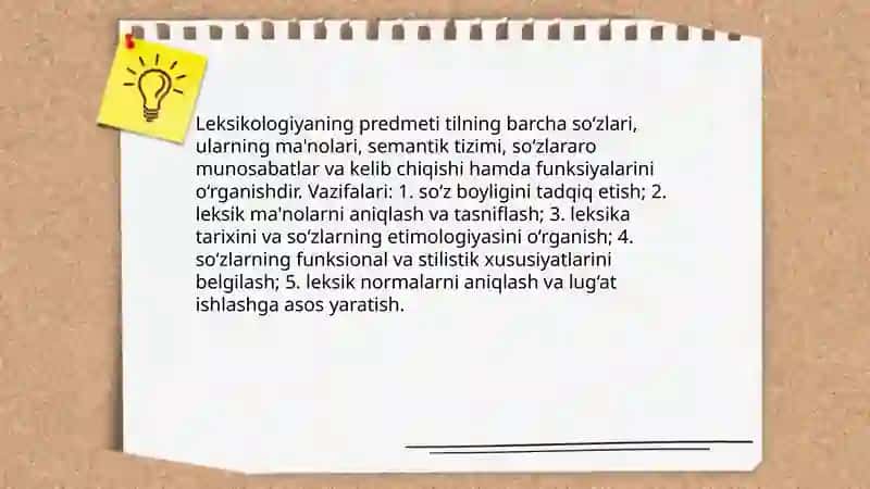 Leksikologiya.Leksik ma'no turlari.Leksikografiya.Ilmiy lug‘at tarkibi.Morfologiya.Morfemika So‘z yasalishi 3