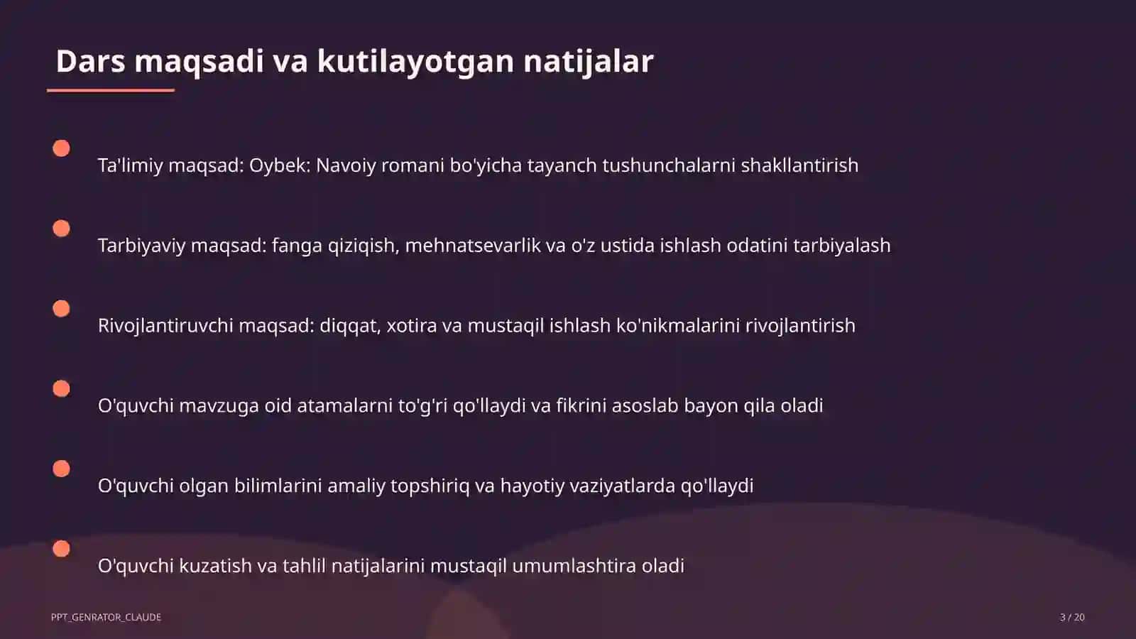 Oybek: Navoiy romani (10-sinf) 3
