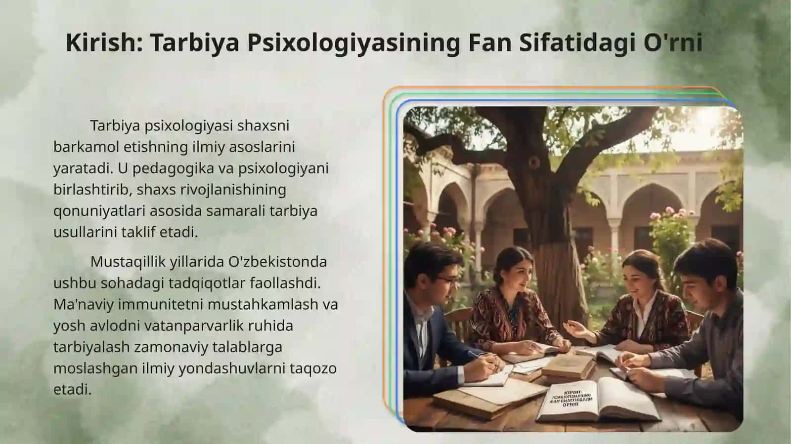 Tarbıya psixologiyasi mavzusida slayd taqdimot 3