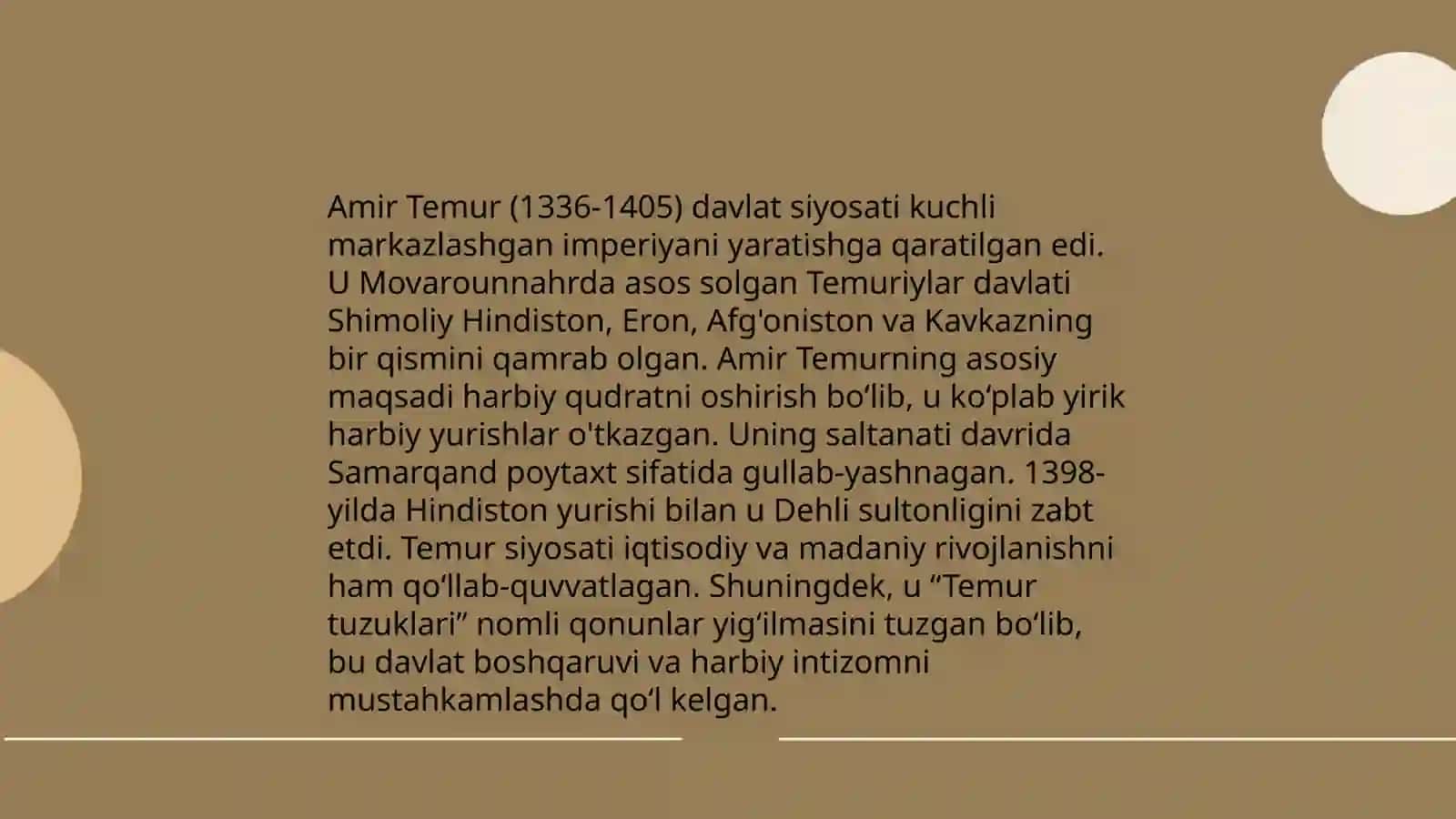 Temur Davlatchilik Siyosati 3