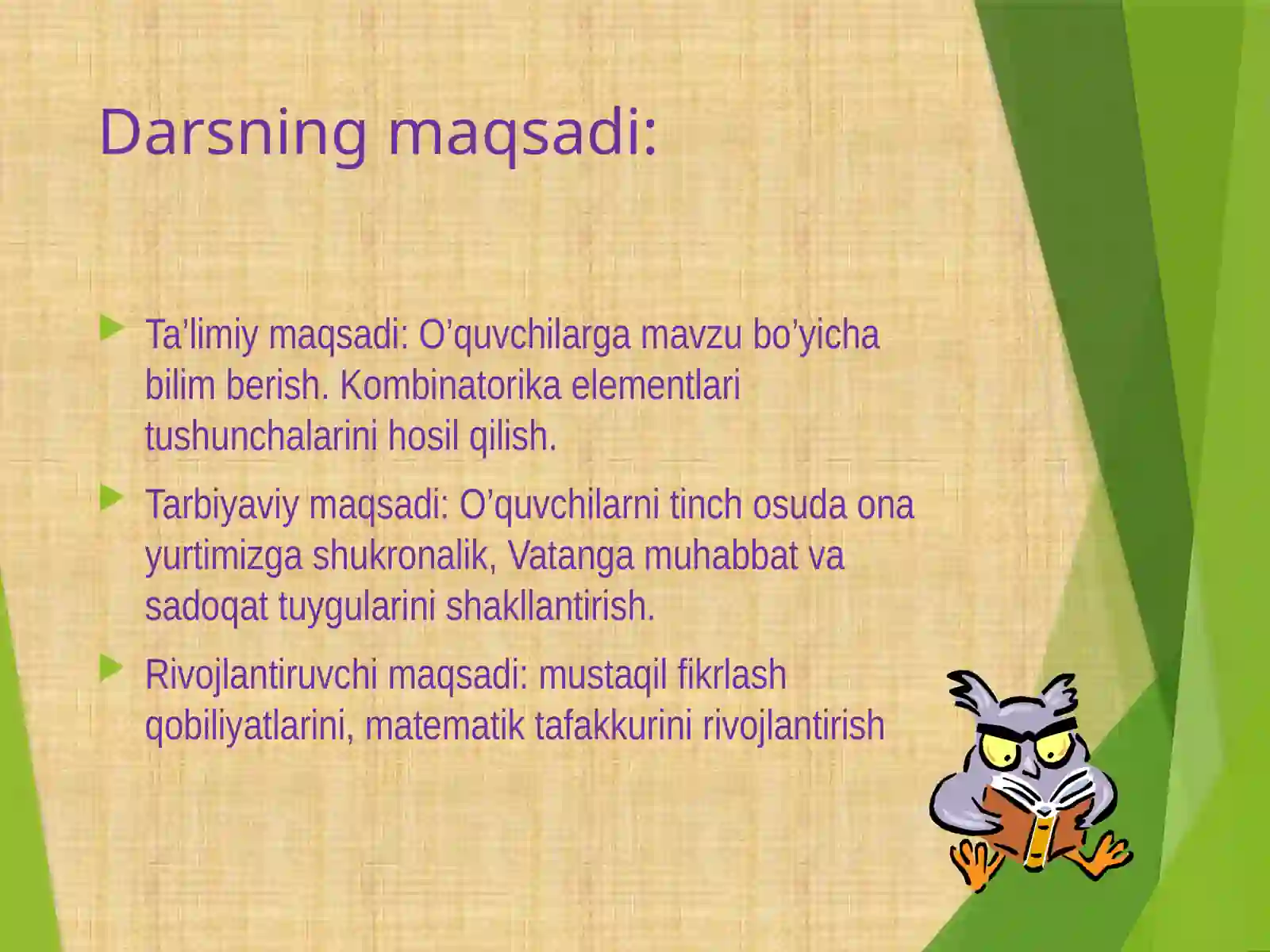 KOMBINATORIKA  ELEMENTLARI 3