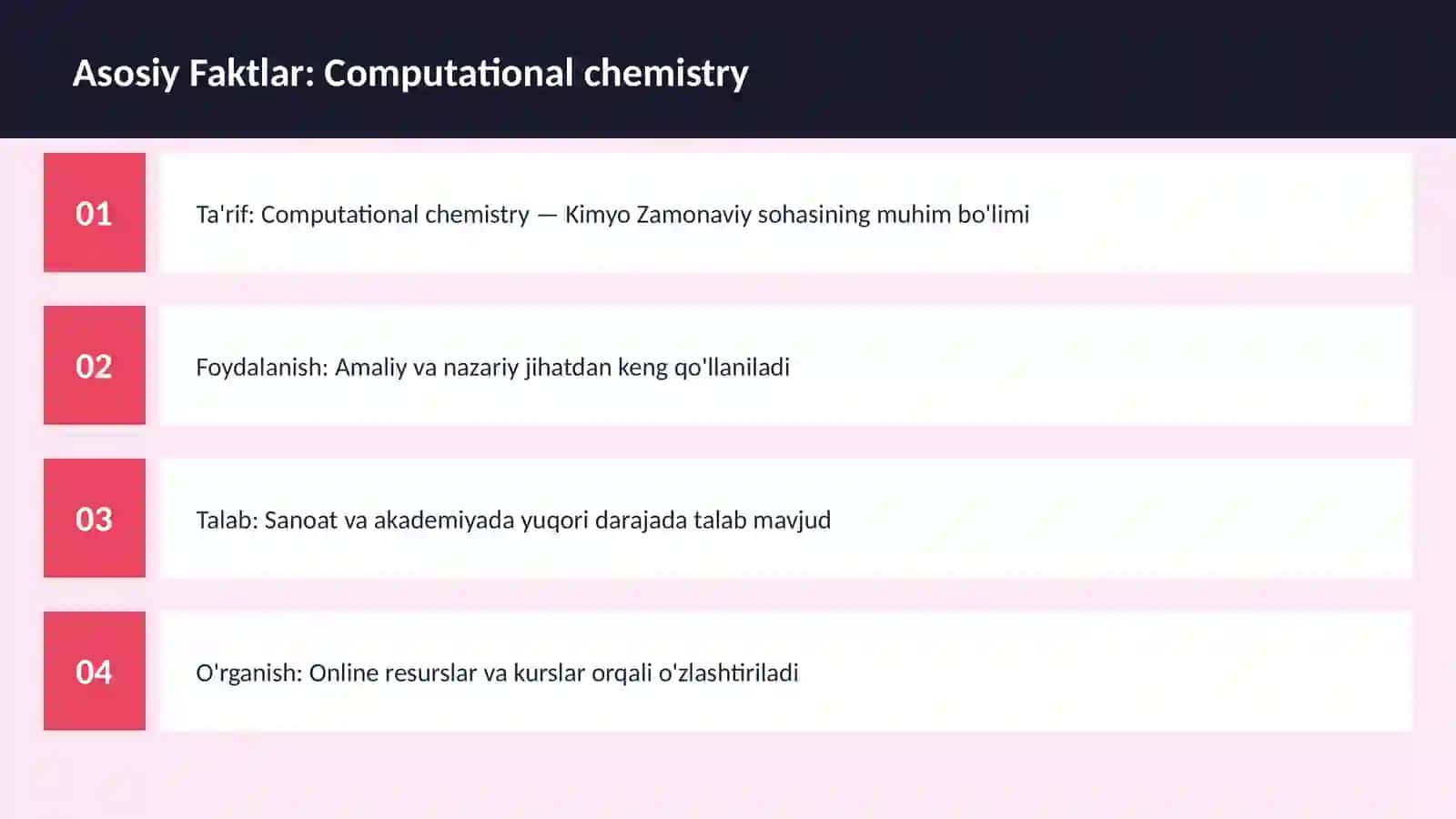 Computational chemistry 3
