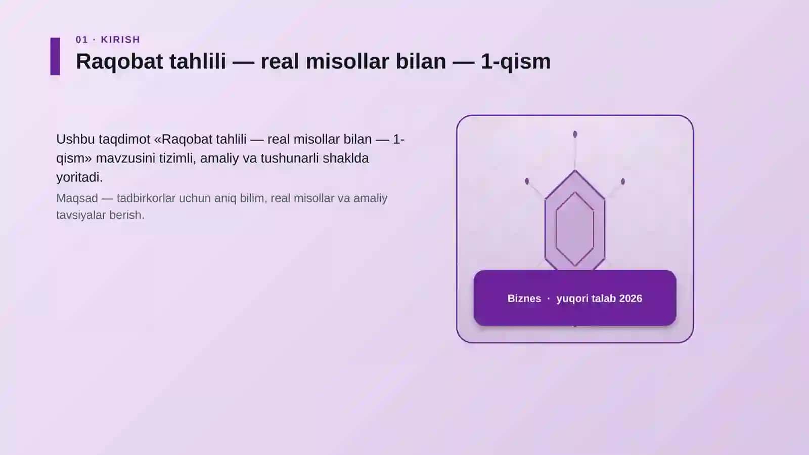Raqobat tahlili — real misollar bilan — 1-qism 3