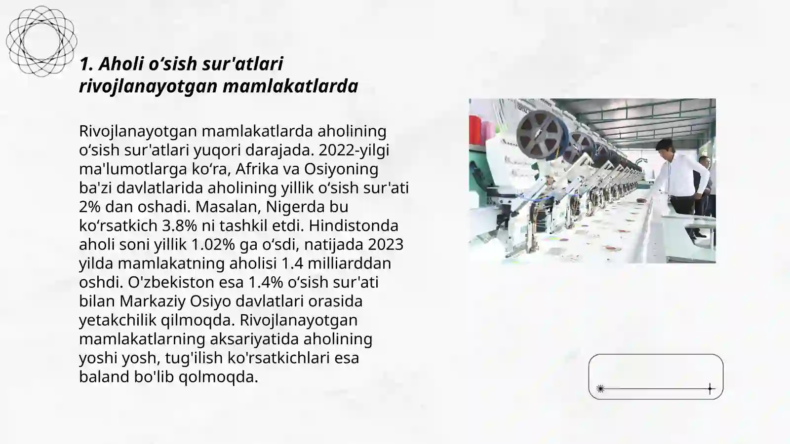 Rivojlangan mamlakatlarda aholi va mehnat bozori koʻrsatgichlari tahlili 3