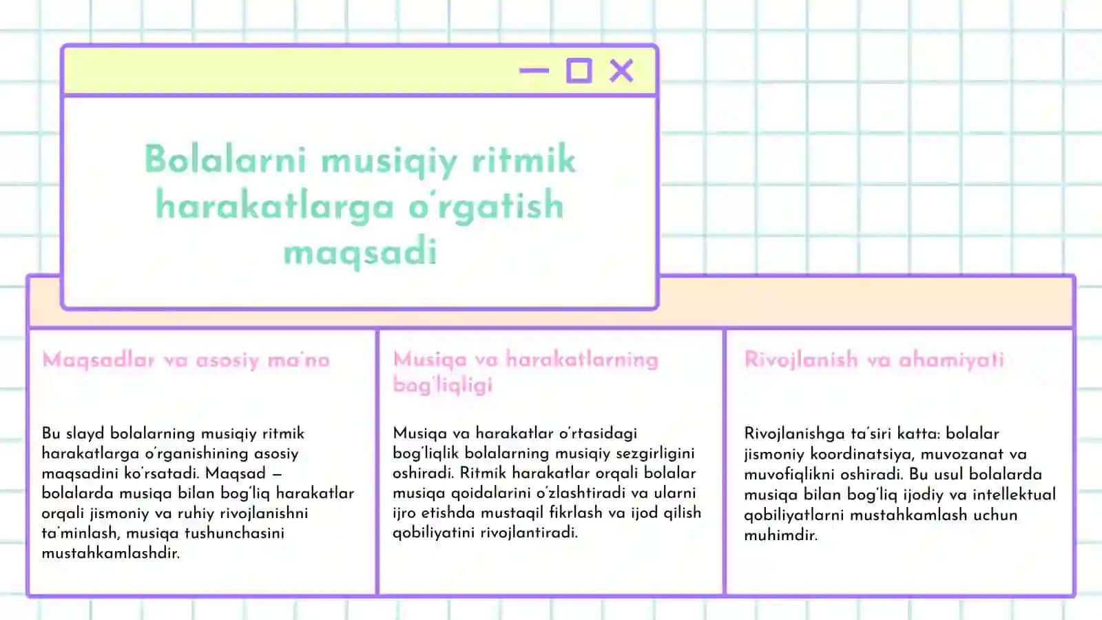 Bolalarni   musiqiy  ritmik   harakatlarga   ôrgatish 3