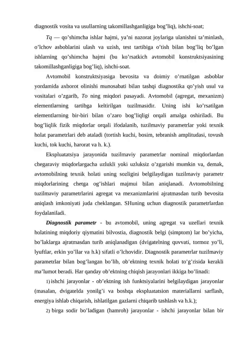 Avtomobillarga TXK va ta’mirlashda ishlatiladigan diagnostikalash jixozlari 3