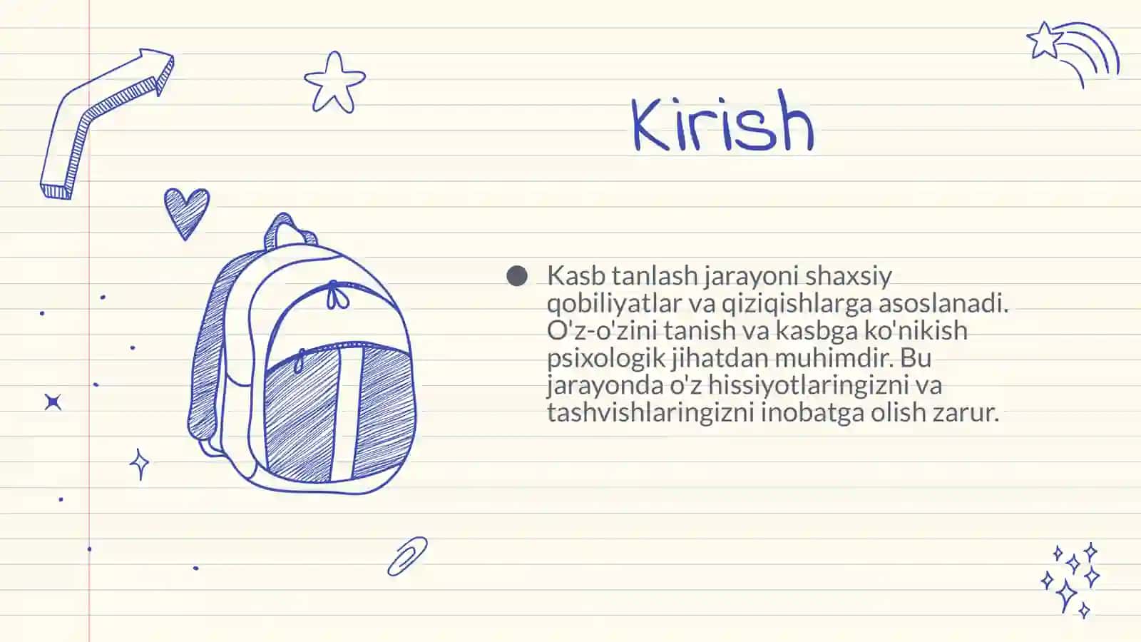 Kasb tanlashda yo'naltirish va kasb tanlash. Kasbga ko'nikishning psixologik xususiyatlari 3