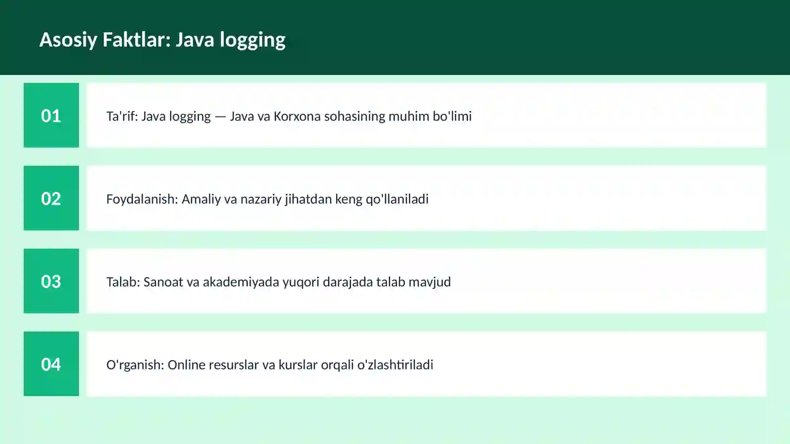 Java logging 3