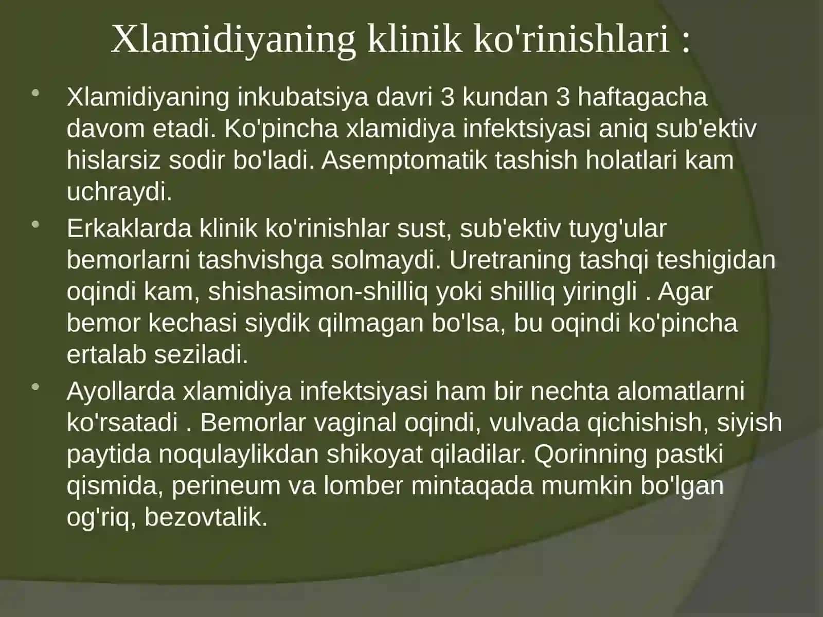Xlamidiya infektsiyalari 3