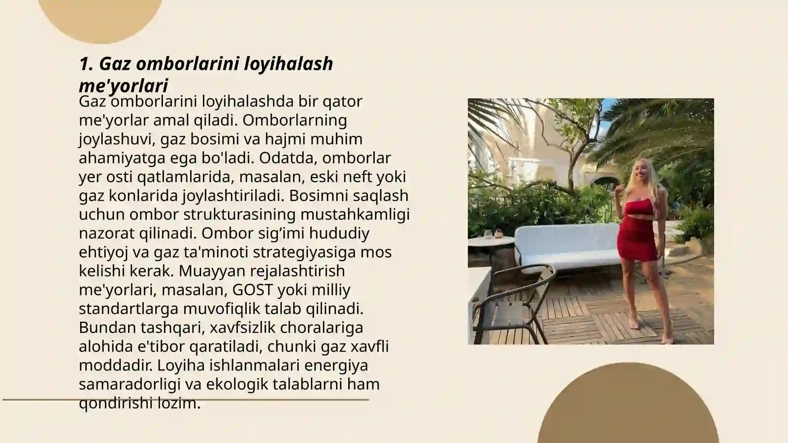 Gaz omborini ishlatishdagi me 'yoriy talablar 3