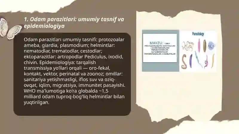Odamlar parazitlari 3