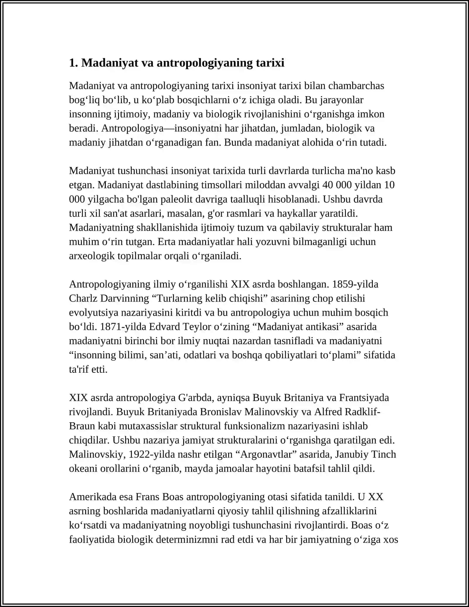 MADANIY ANTROPOLOGIYA VA QADIMGI URF- ODATLAR 3