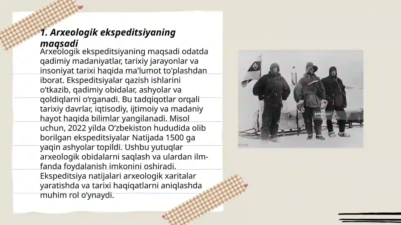 Arxeologik ekspeditsiyasi va uning faoliyati 3
