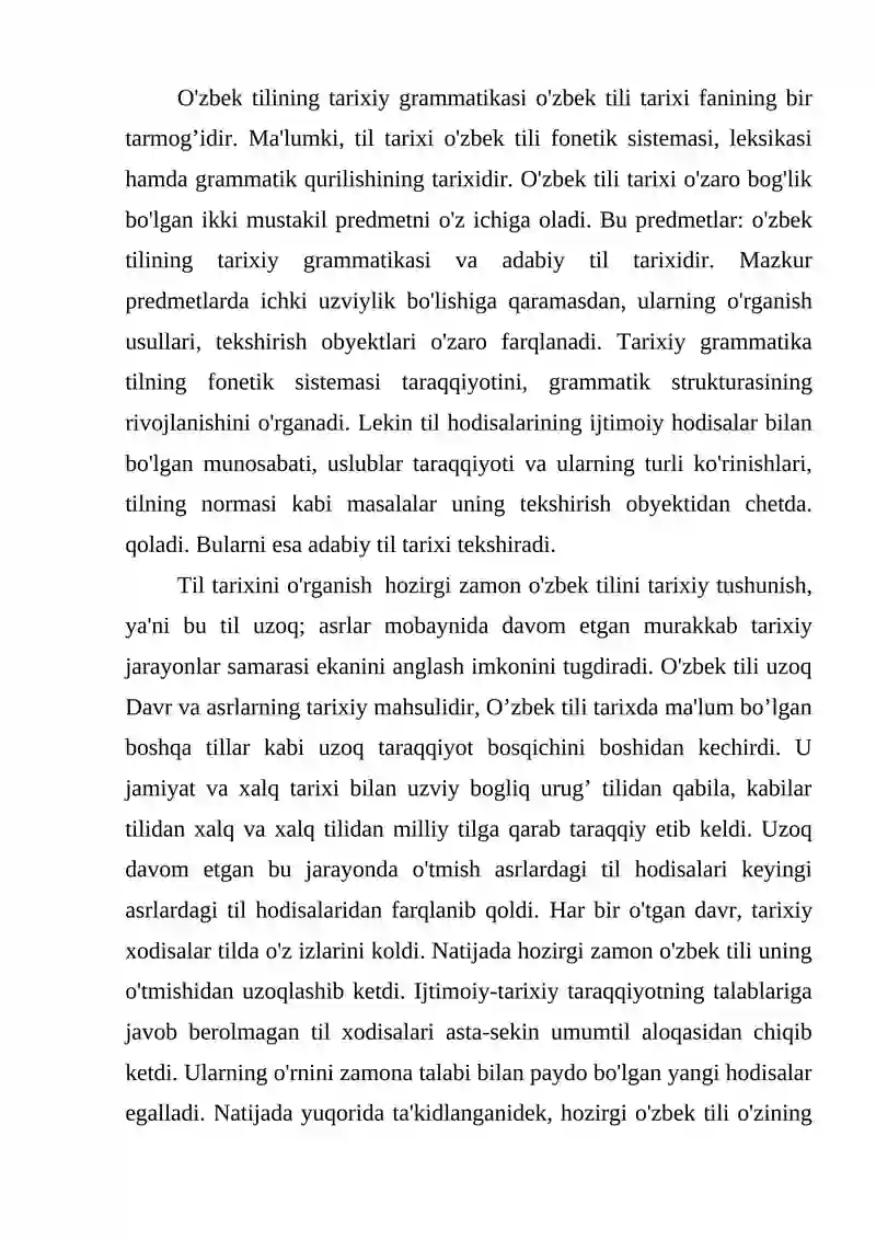 OʻZBEK TILINING TARIXIY GRAMMATIKASI 3