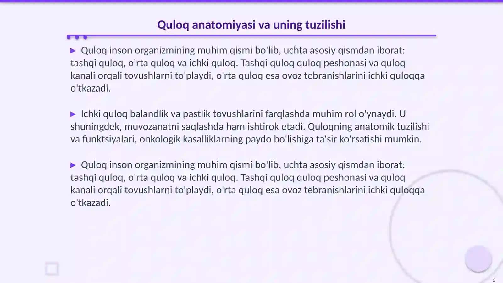 Quloq Onkologiyasi (Ear Oncology) 3