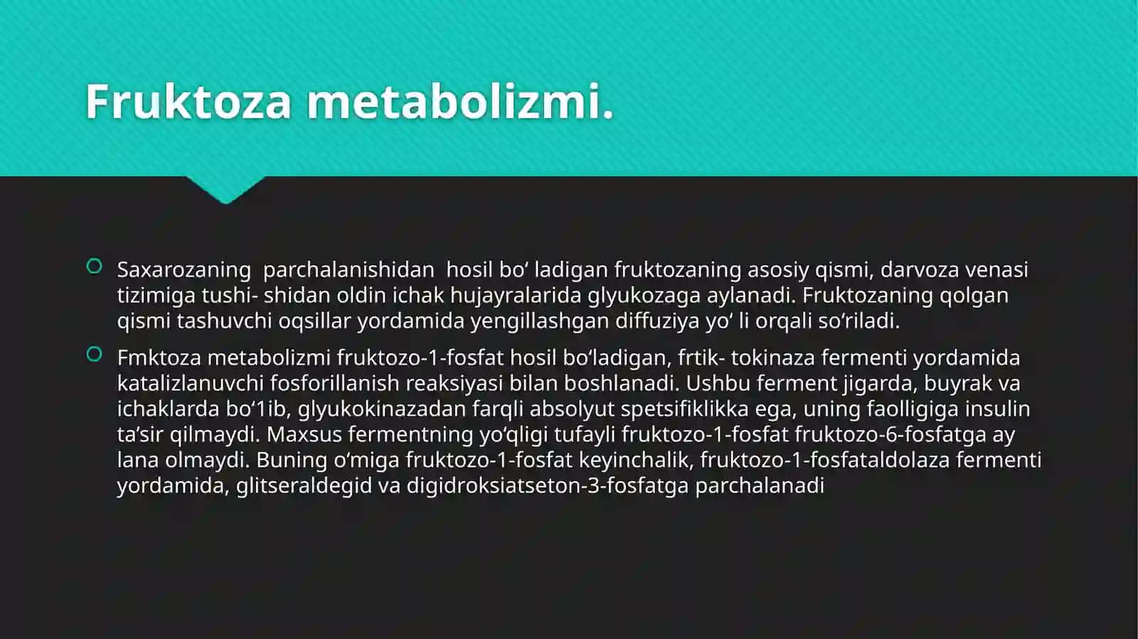 Fruktoza metabolizmi 3