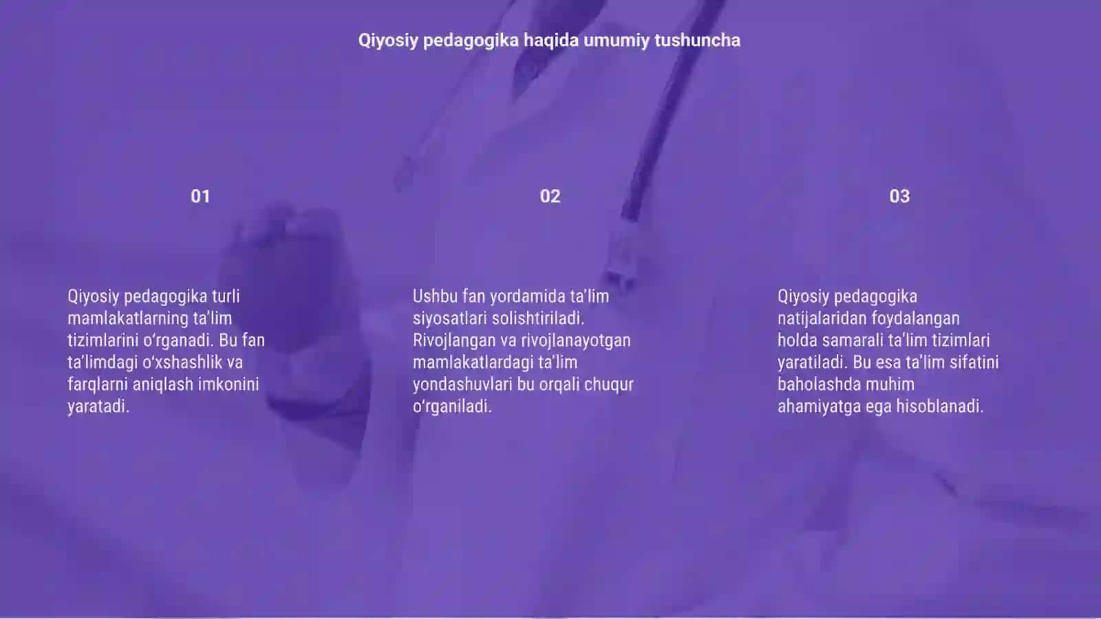 Qiyosiy pedagogikaning predmetlari 3