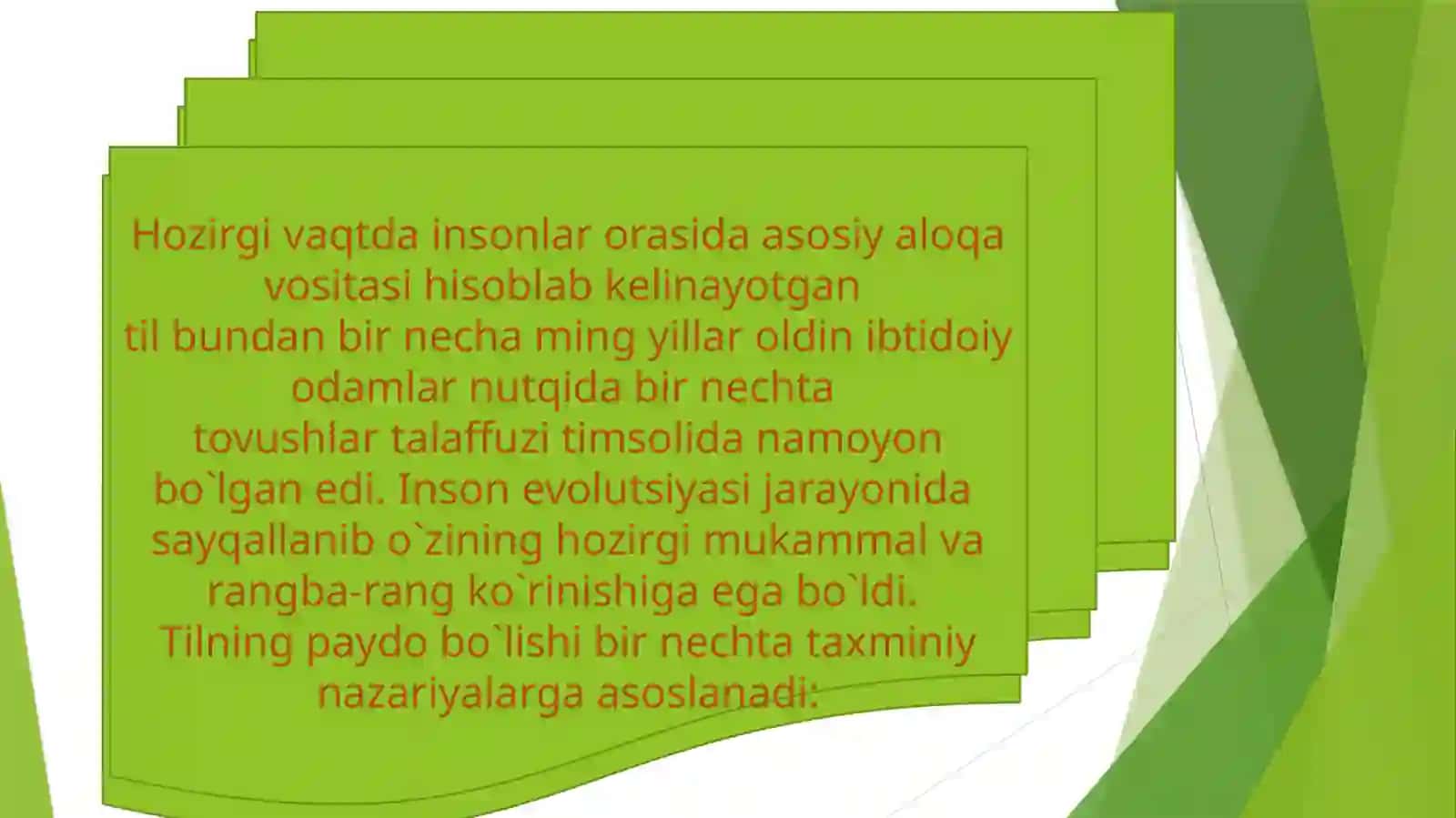 Tilning paydo bo‘lishi haqidagi nazariyalar 3