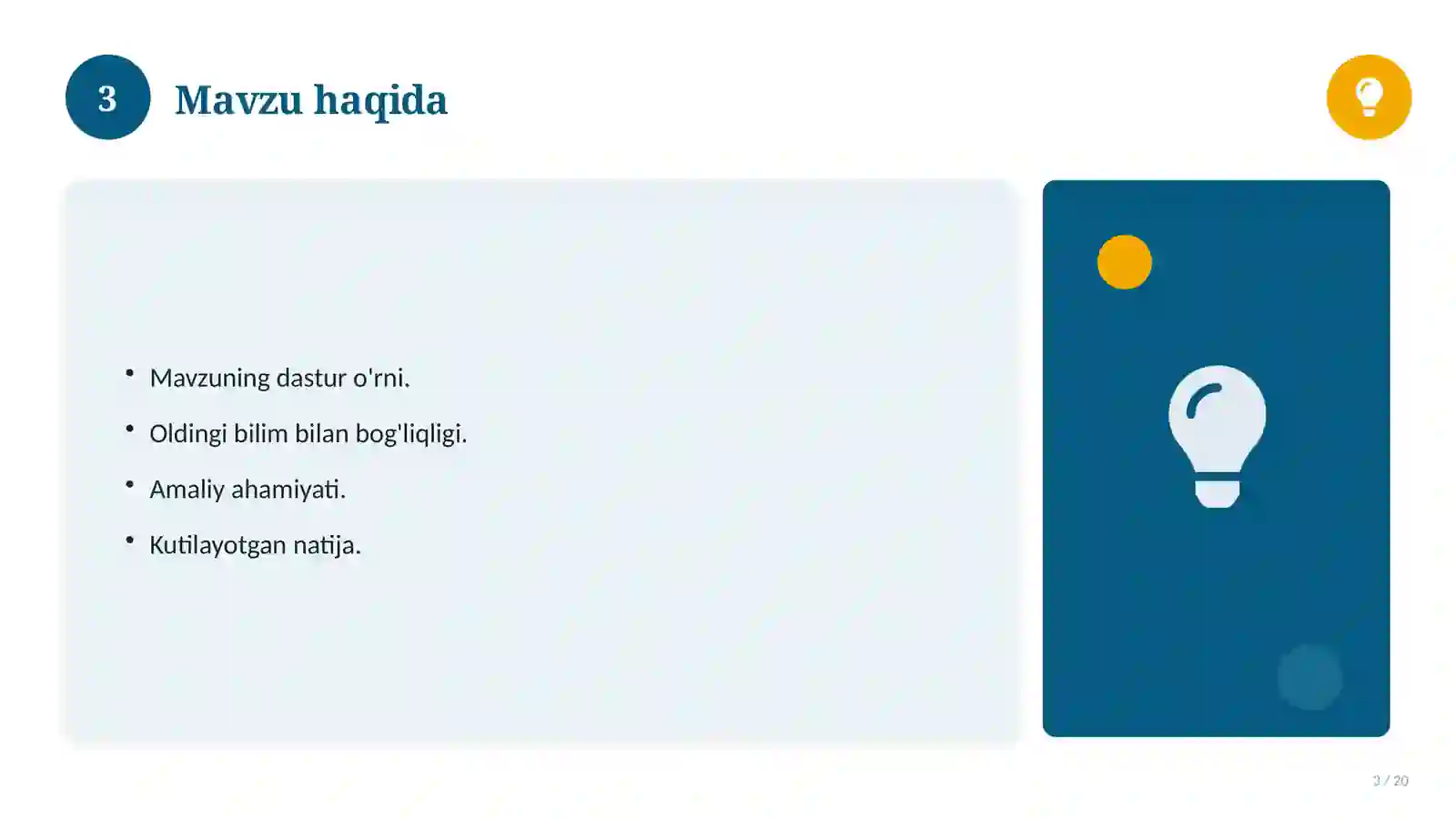 Matematika fanidan 8-sinf: interfaol dars ishlanmasi 3