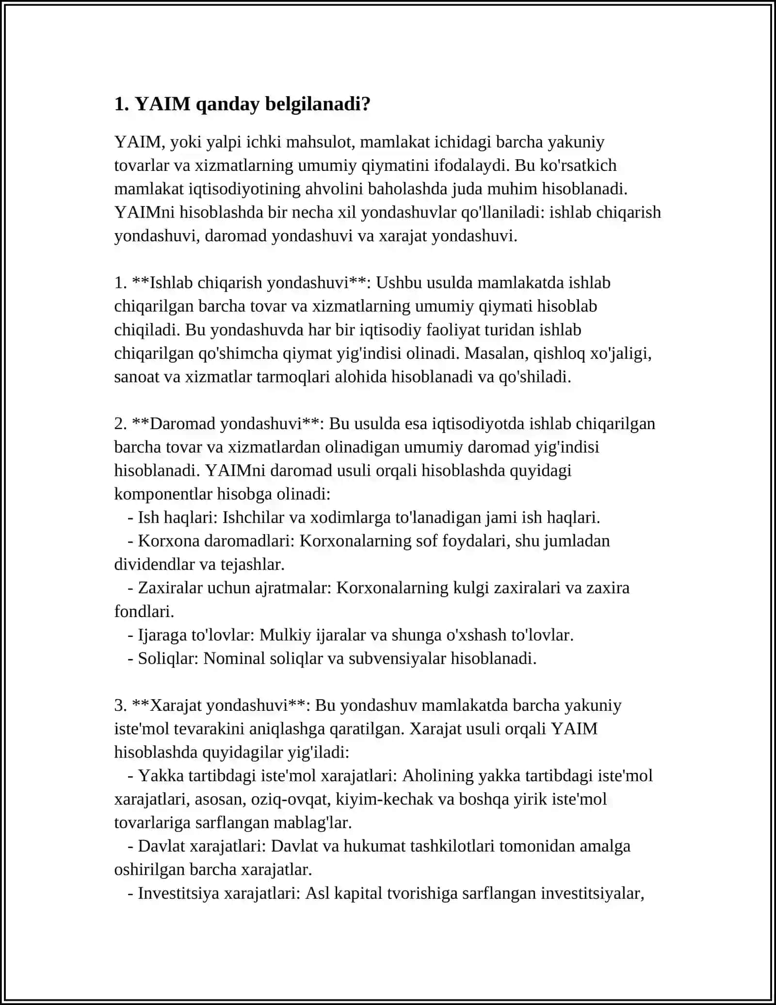 Yalpi ichki mahsulot ko`rsatkichlari 3