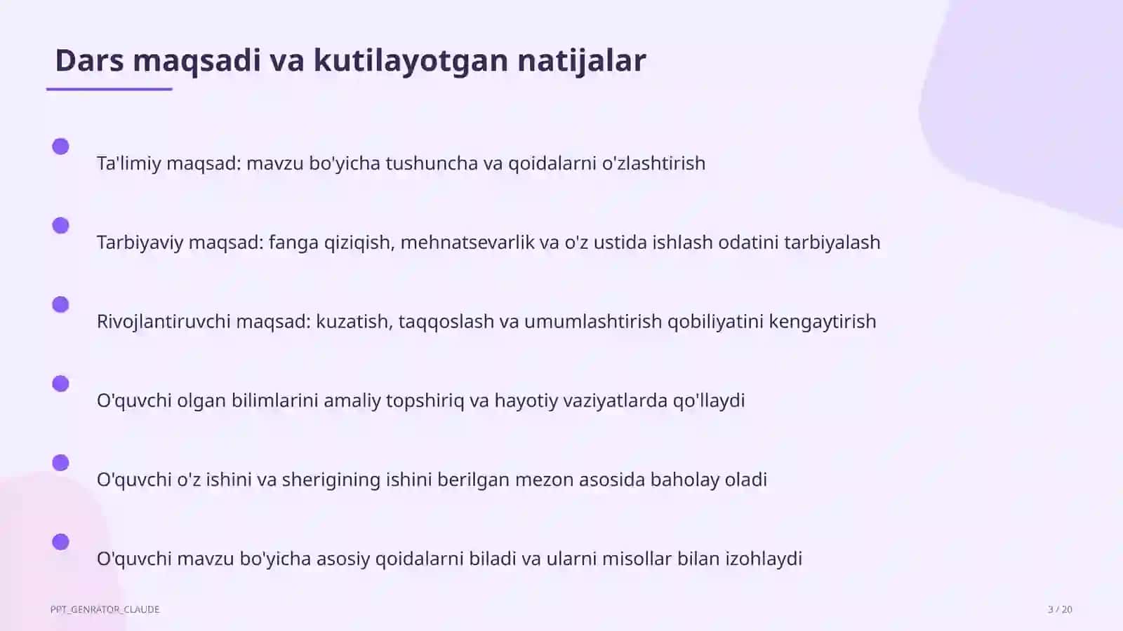 Rus tilida fe'l turlari: tugallangan va tugallanmagan (6-sinf) 3