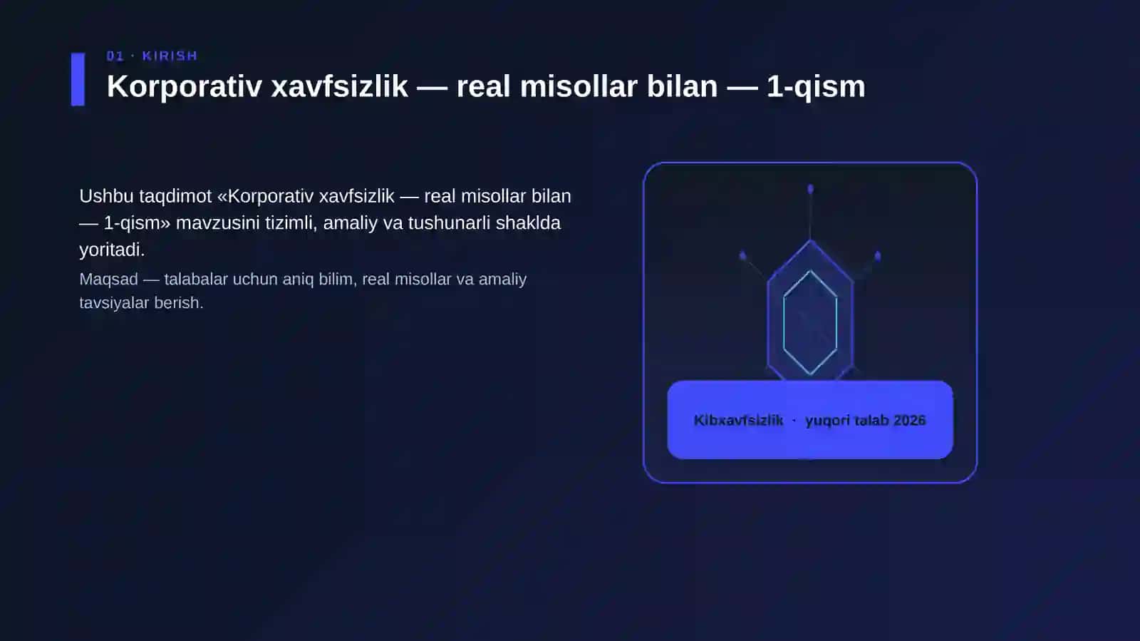 Korporativ xavfsizlik — real misollar bilan — 1-qism 3