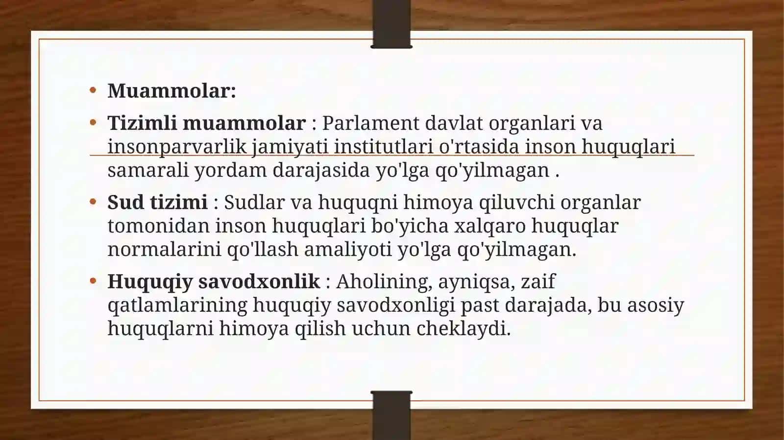 Inson huquqlarini ta’minlash global muammo sifatida. 3