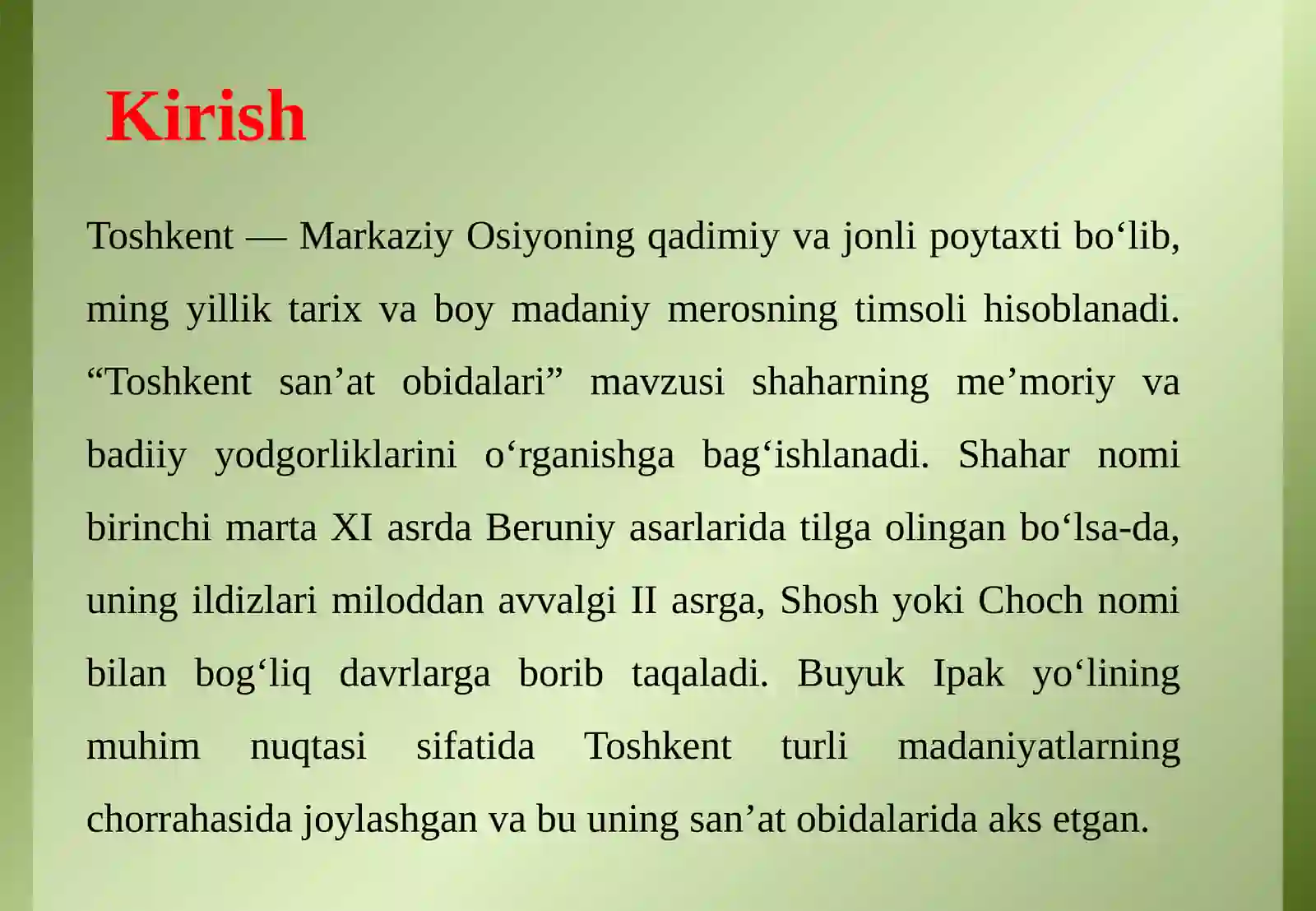 Toshkent san'at obidalari 3
