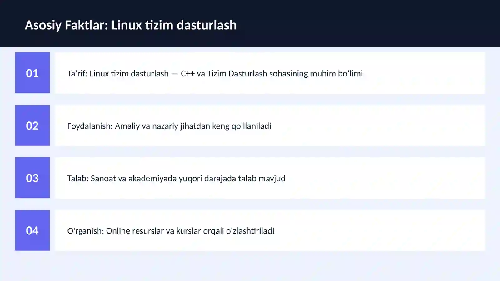 C++ VA TIZIM DASTURLASH 3