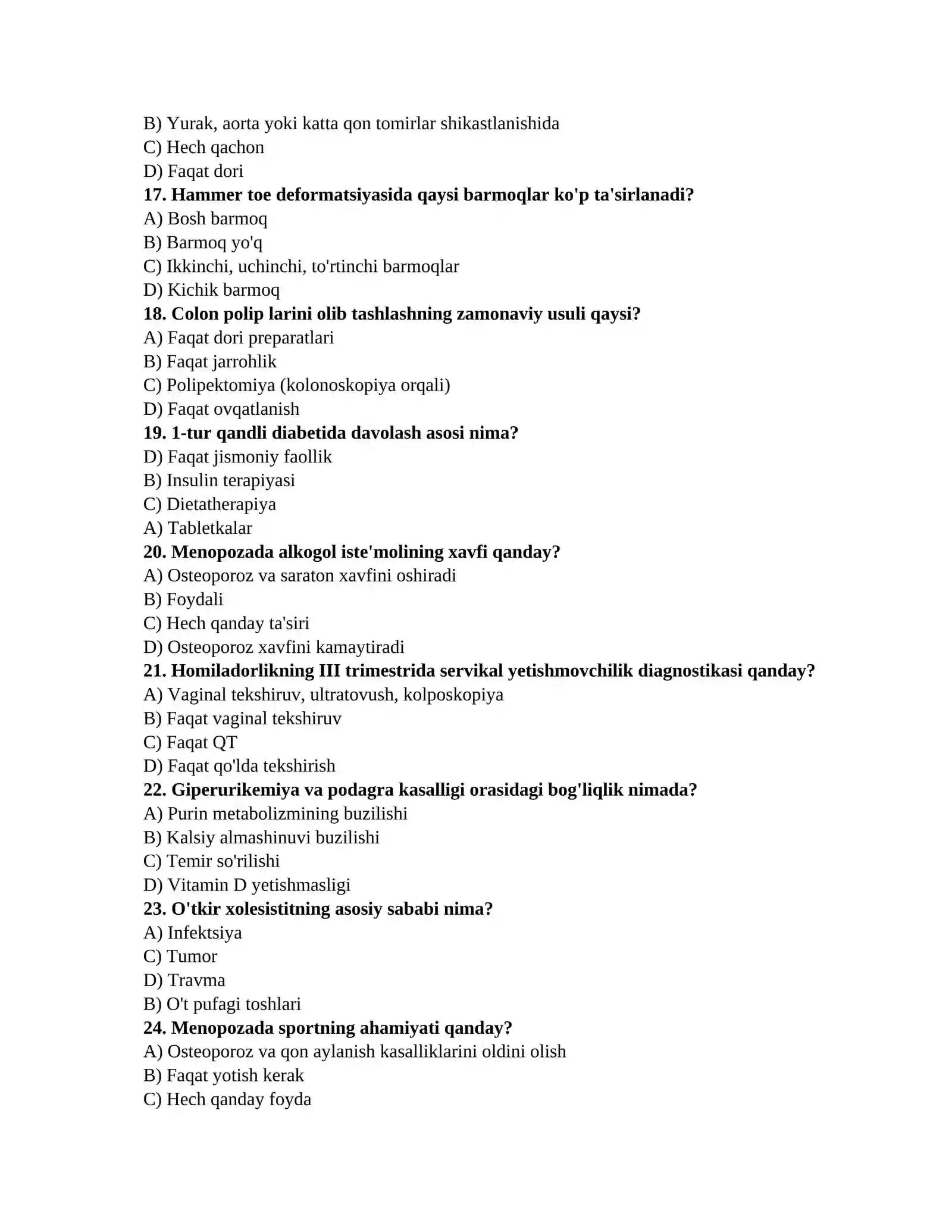 Qon tahlili testi 3