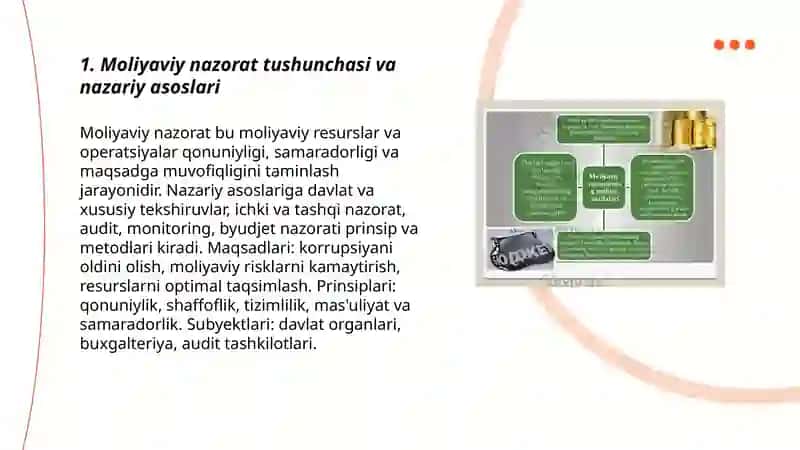 Moliyaviy nazoratni tashkil etishning nazariy va huquqiy asoslari 3