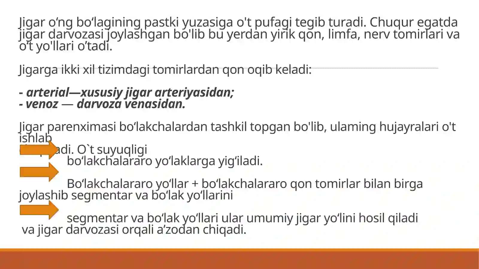 Jigar va O'tyo'lari 3