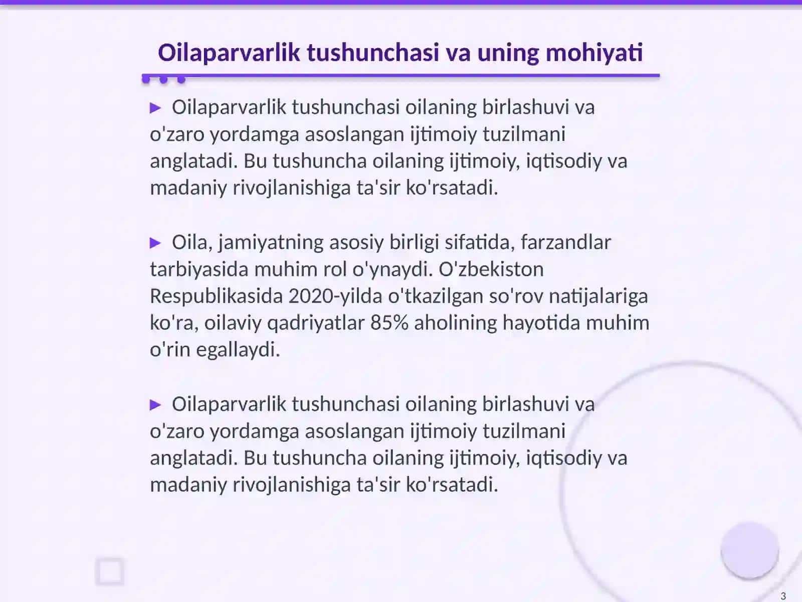 Oilaparvarlik va mas’uliyatlilikning jamiyatda tutgan o‘rni 3
