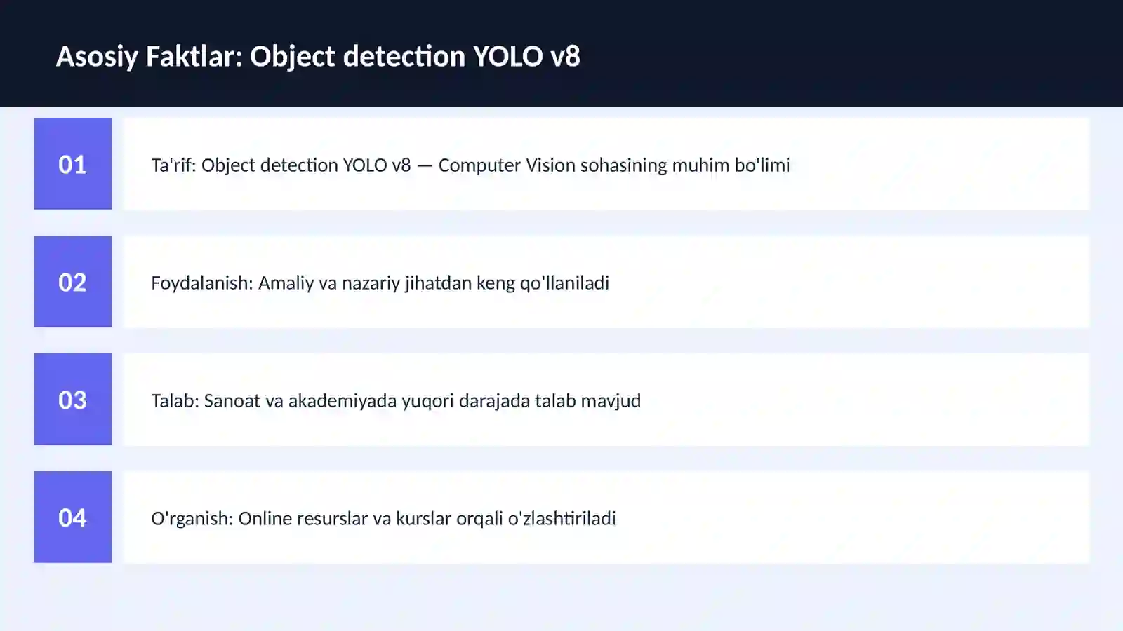 Object detection YOLO v8 3