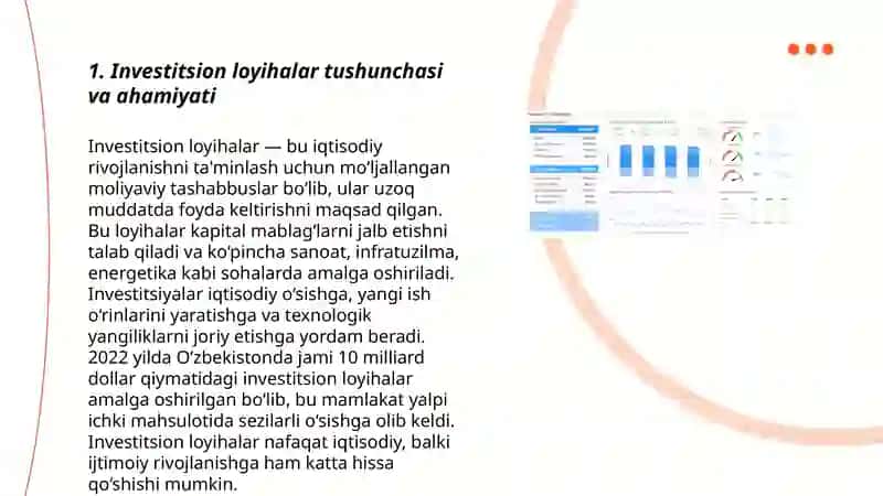 Investitsion loyihalar moliyaviy tahlili mohiyati 3