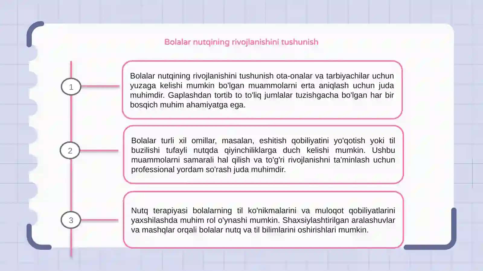 Bolalar nutqi masalalari. 3