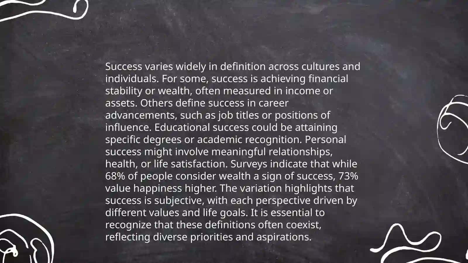 Plan: Different Definitions of Success 3