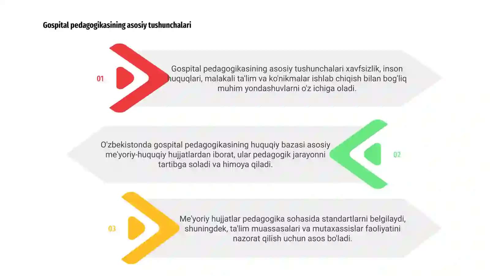 O'zbekistonda gospital pedagogikaning me'yoriy - huquqiy bazasini tahlil qilish 3