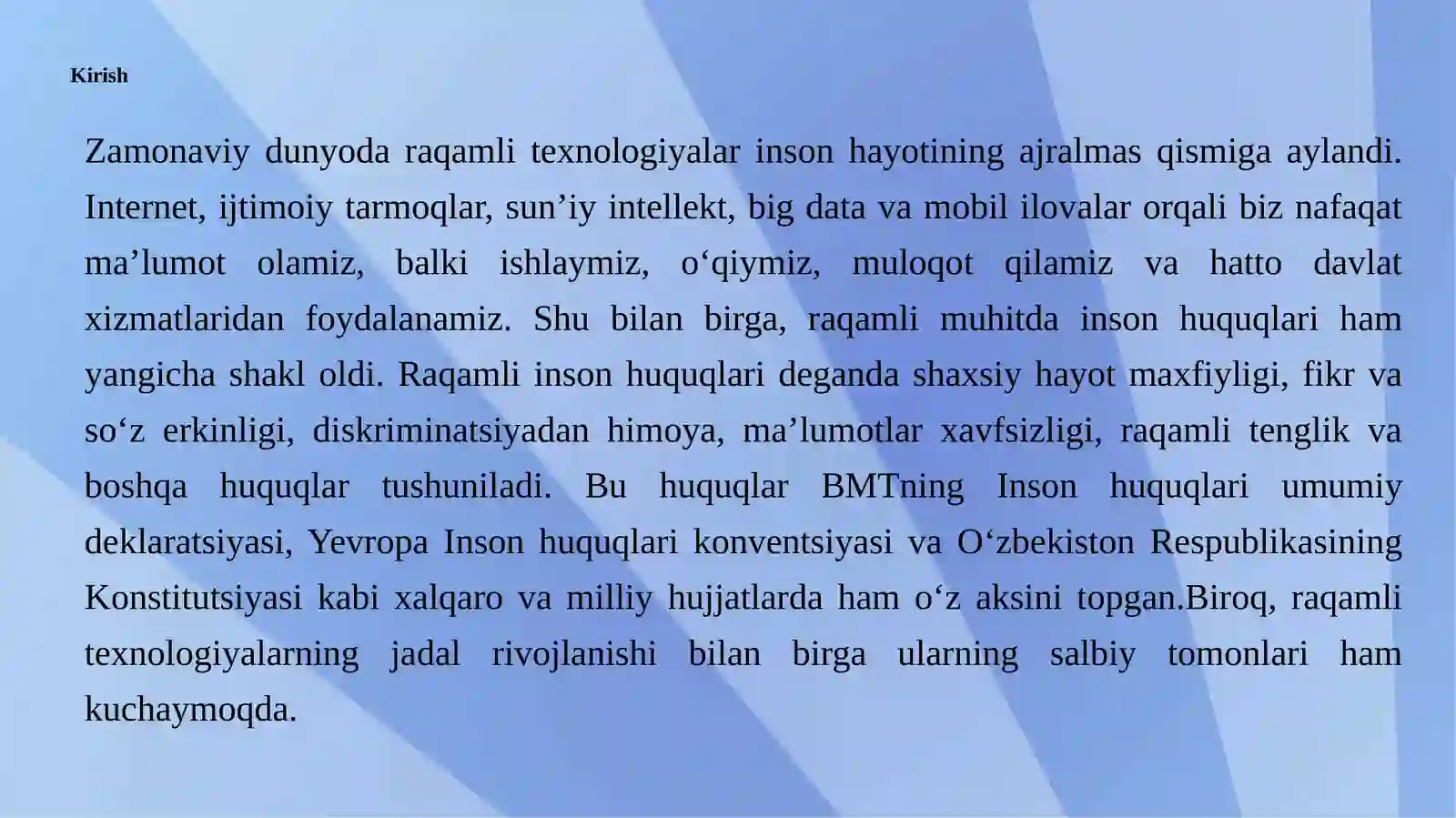 Raqamli inson huquqlari va mas’uliyatining buzilishi. 3