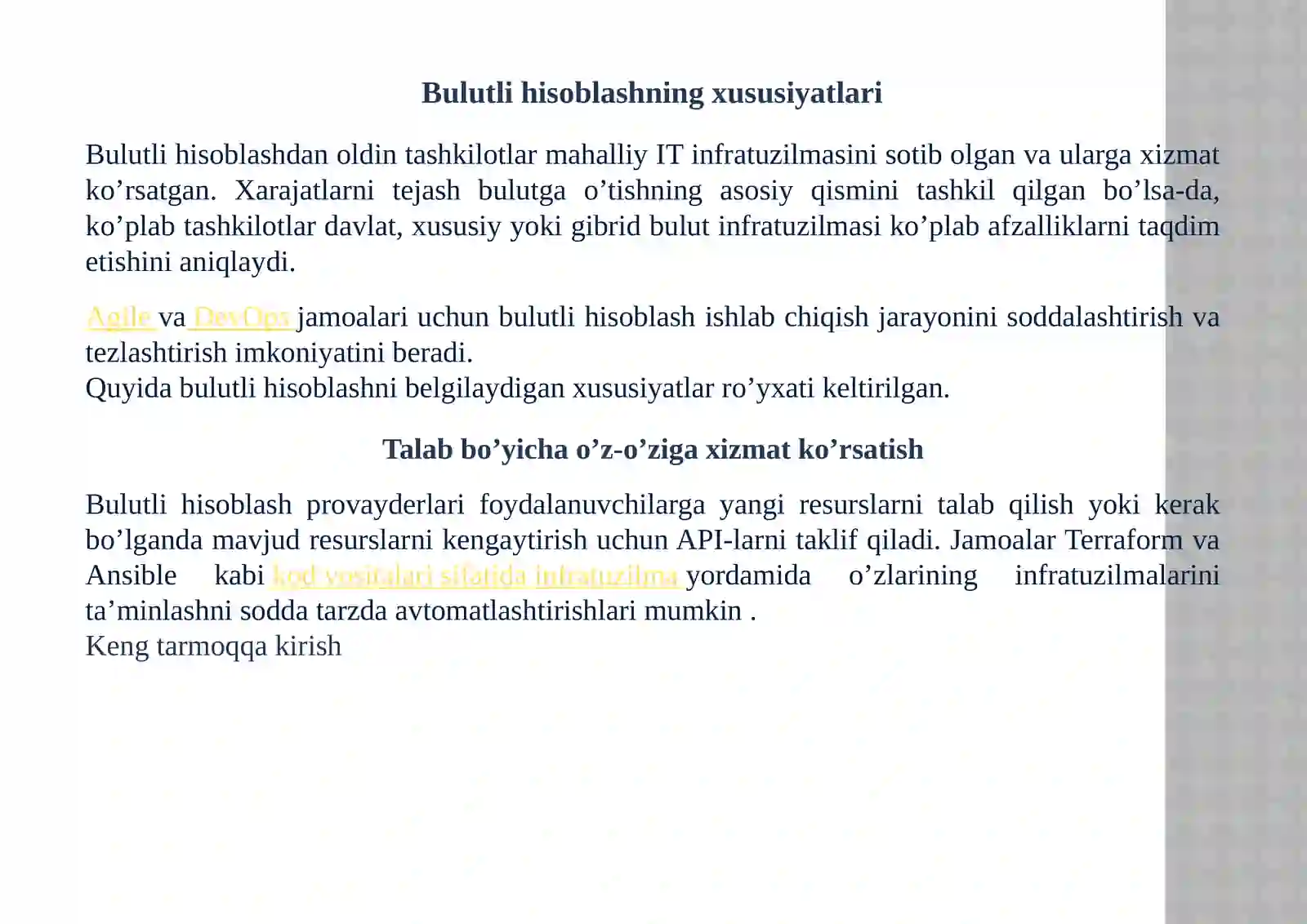 Resurslarning Cloud xisoblash bilan munosabati 3