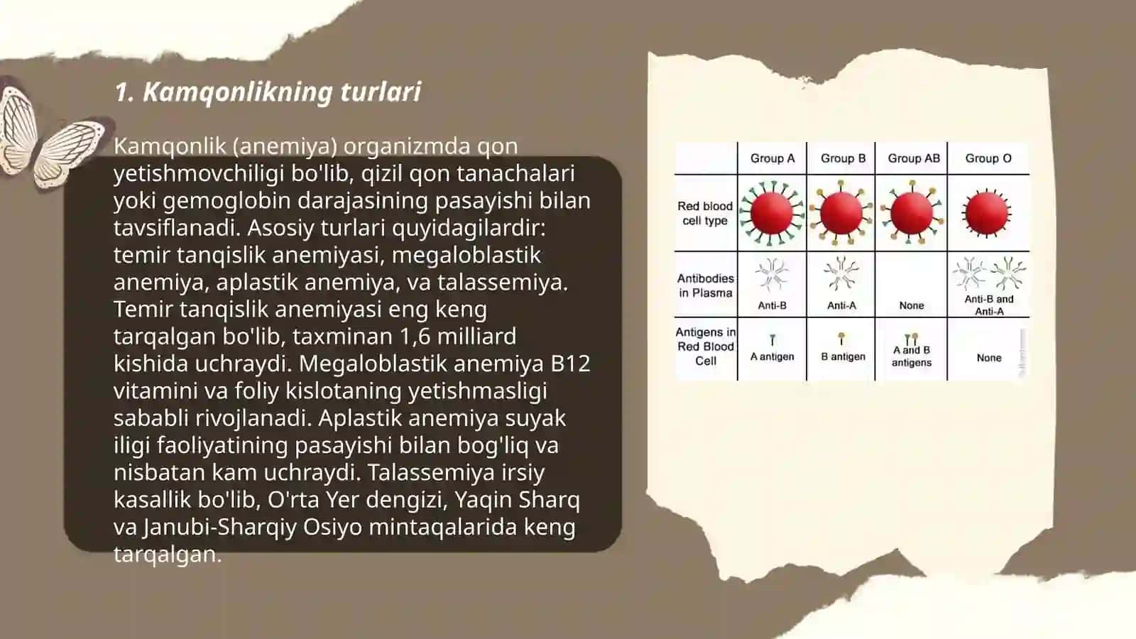 Kamqonlik. Gemostaz. Qon guruhlari. Rezus faktor. Qon quyish asoslari 3