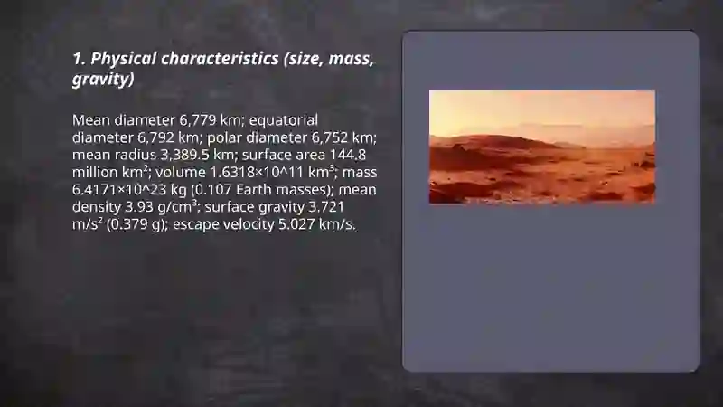 The planet Mars 3