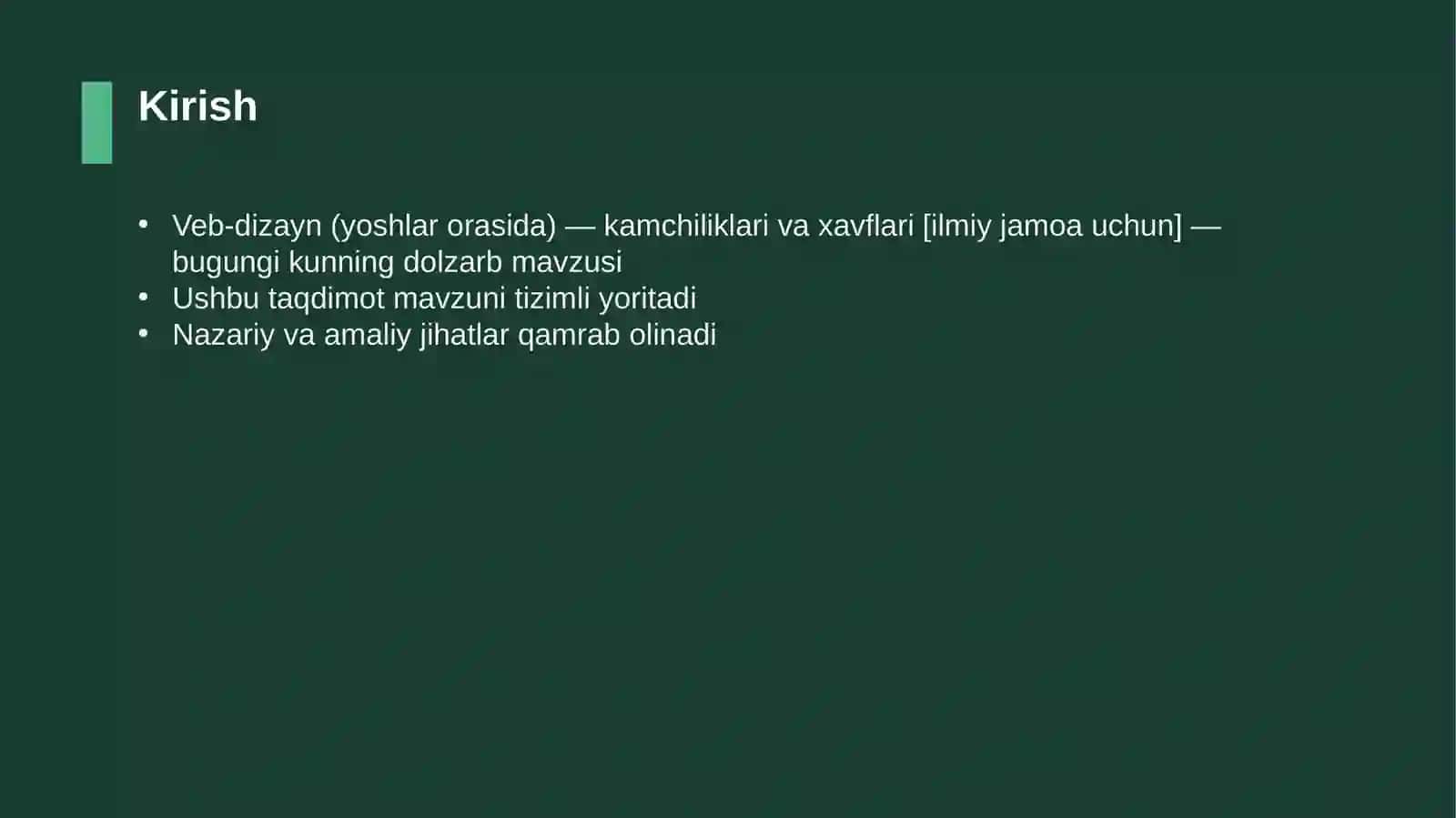 Veb-dizayn (yoshlar orasida) — kamchiliklari va xavflari [ilmiy jamoa uchun] 3