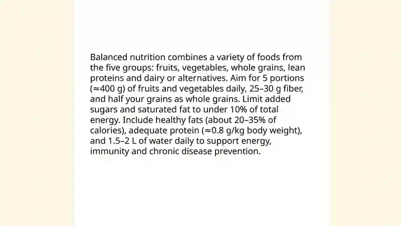Keeping healthy 3