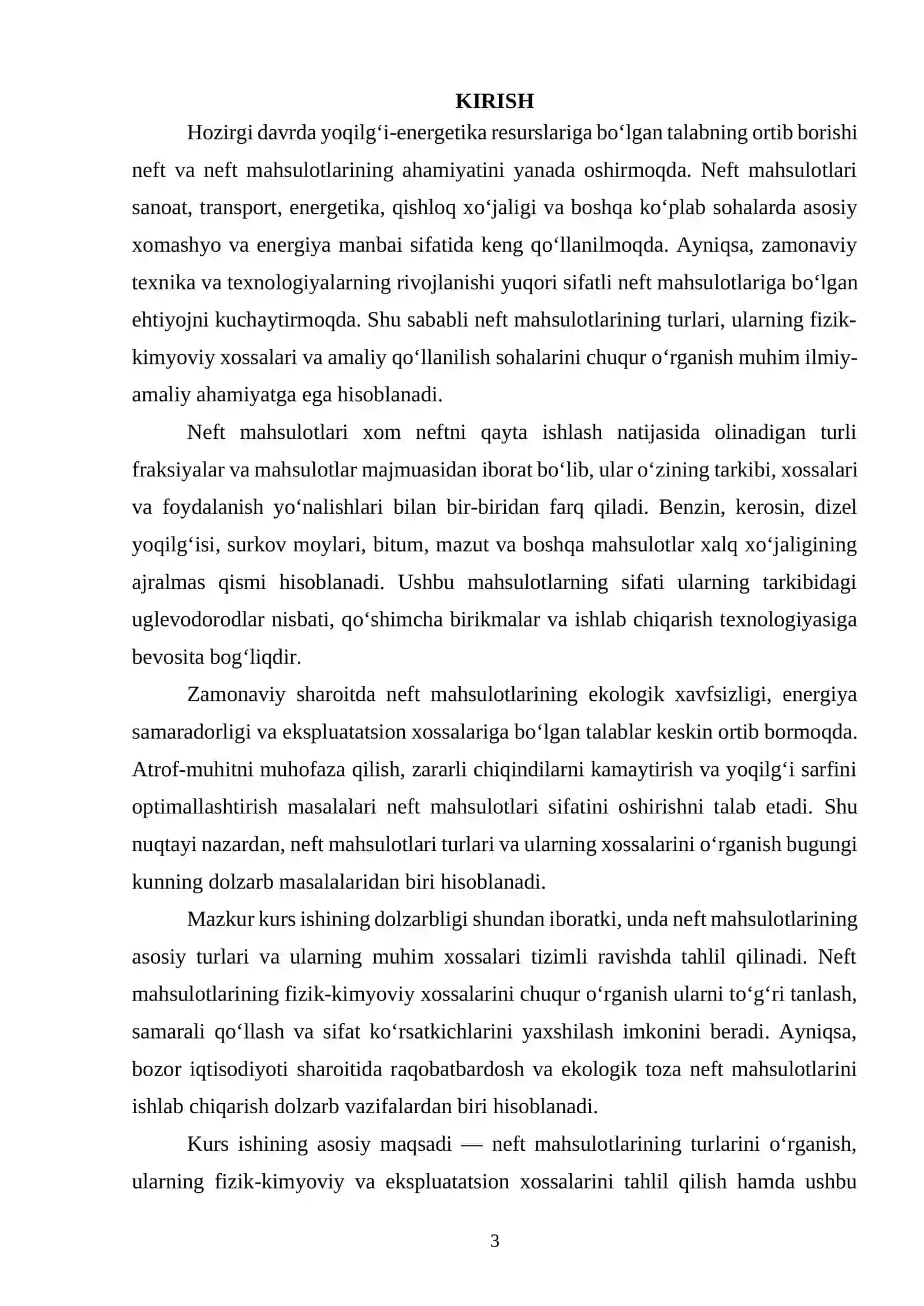 NEFT MAHSULOTLARINI QAYTA ISHLASH 3