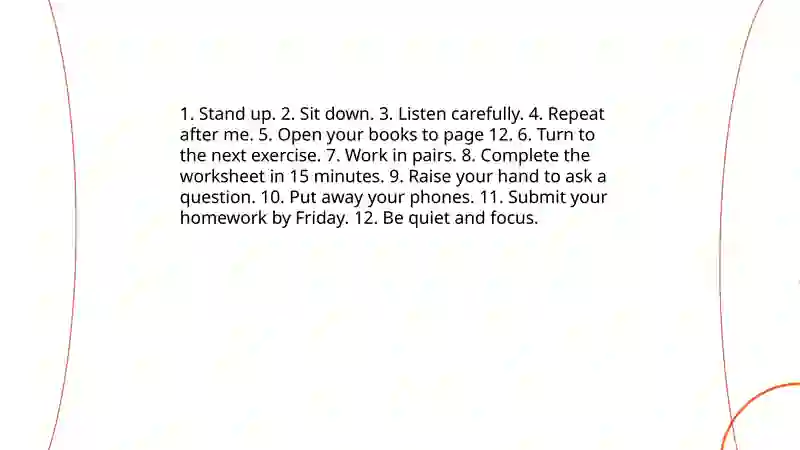 Classroom language 3