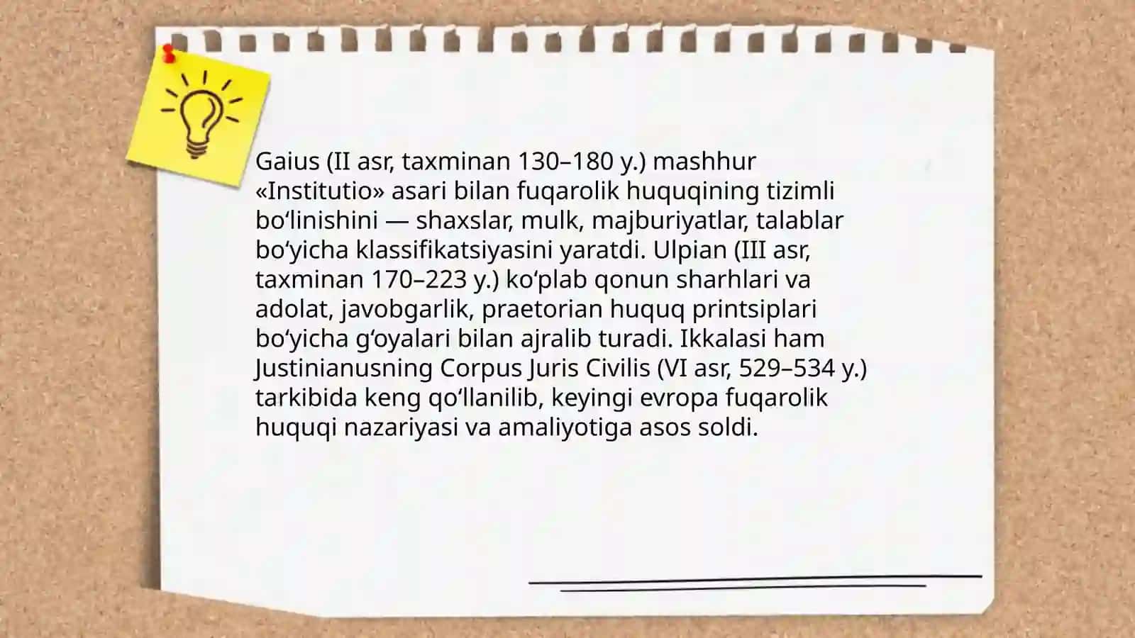 Fuqarolik huquqini rivojlanishda hissa qushgan olimlar antik davrdan hozirgacha 3