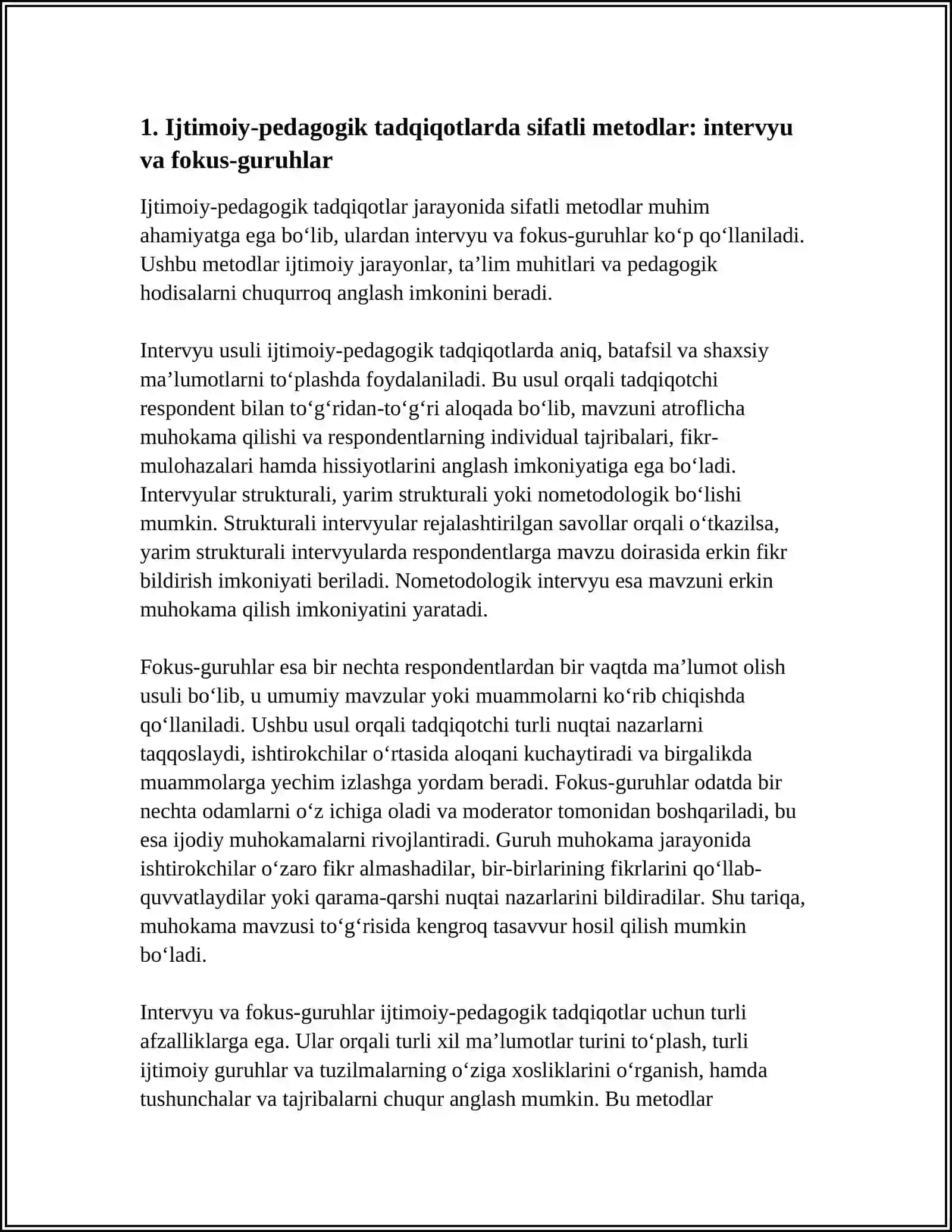 IJTIMOIY PEDAGOGIK TADQIQOT METODLARI 3