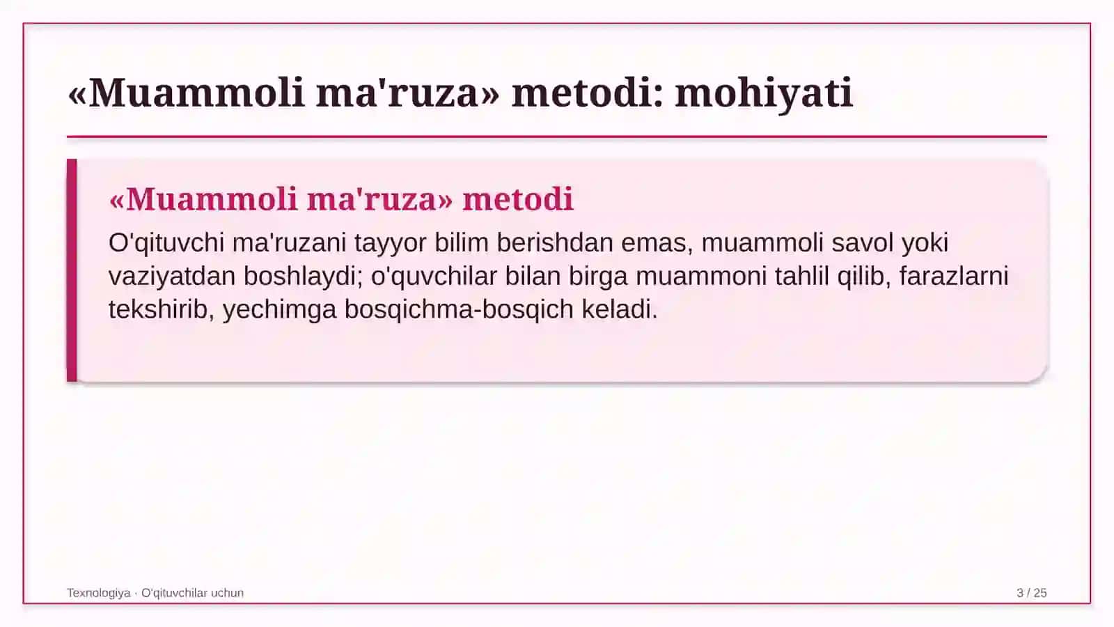 texnologiya darslarida muammoli ma'ruza metodidan foydalanish 2735 3